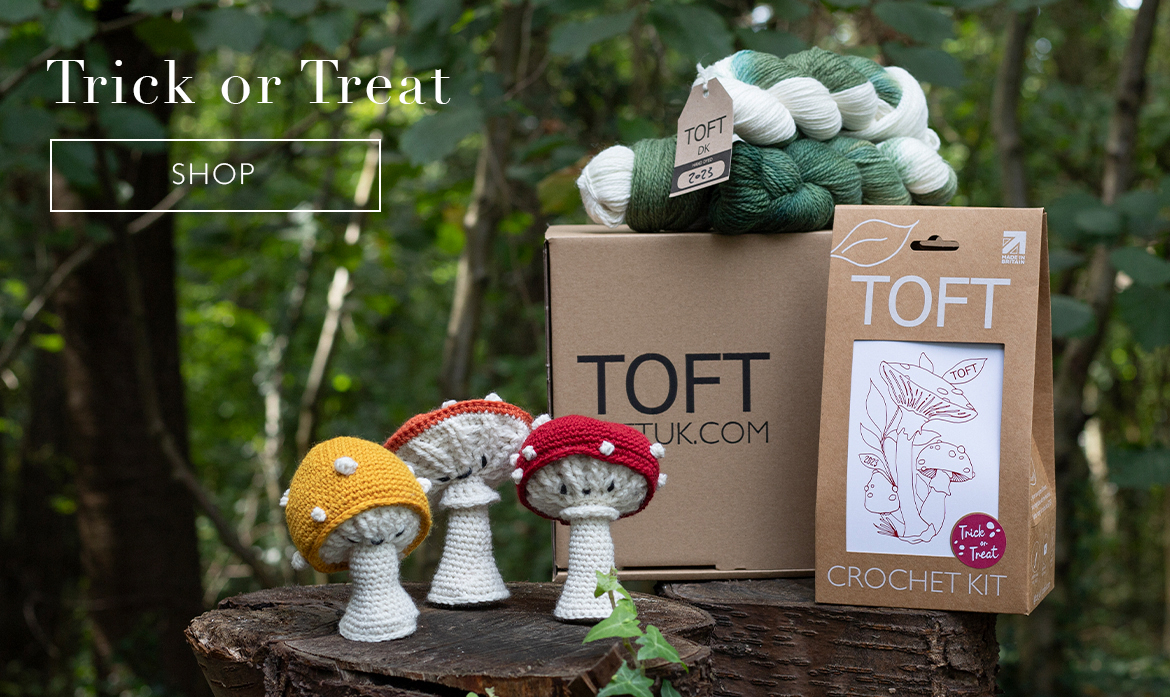 toft trick or treat lucky dip mushroom houseplants toadstools halloween handdye limited